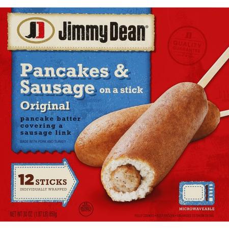 foster farms turkey sausage & pancake on a stick