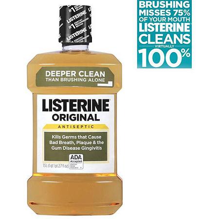 Listerine Original Antiseptic Mouthwash, 1.5 L