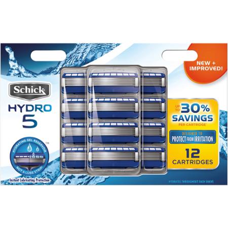 Schick Quattro For Men Razor Blade Refill Cartridges – 12 Count